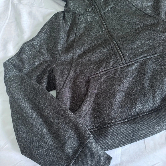 ๐๐ค Lululemon Scuba Oversized Half-Zip Hoodie * Spark Black Silver - Picture 2 of 12